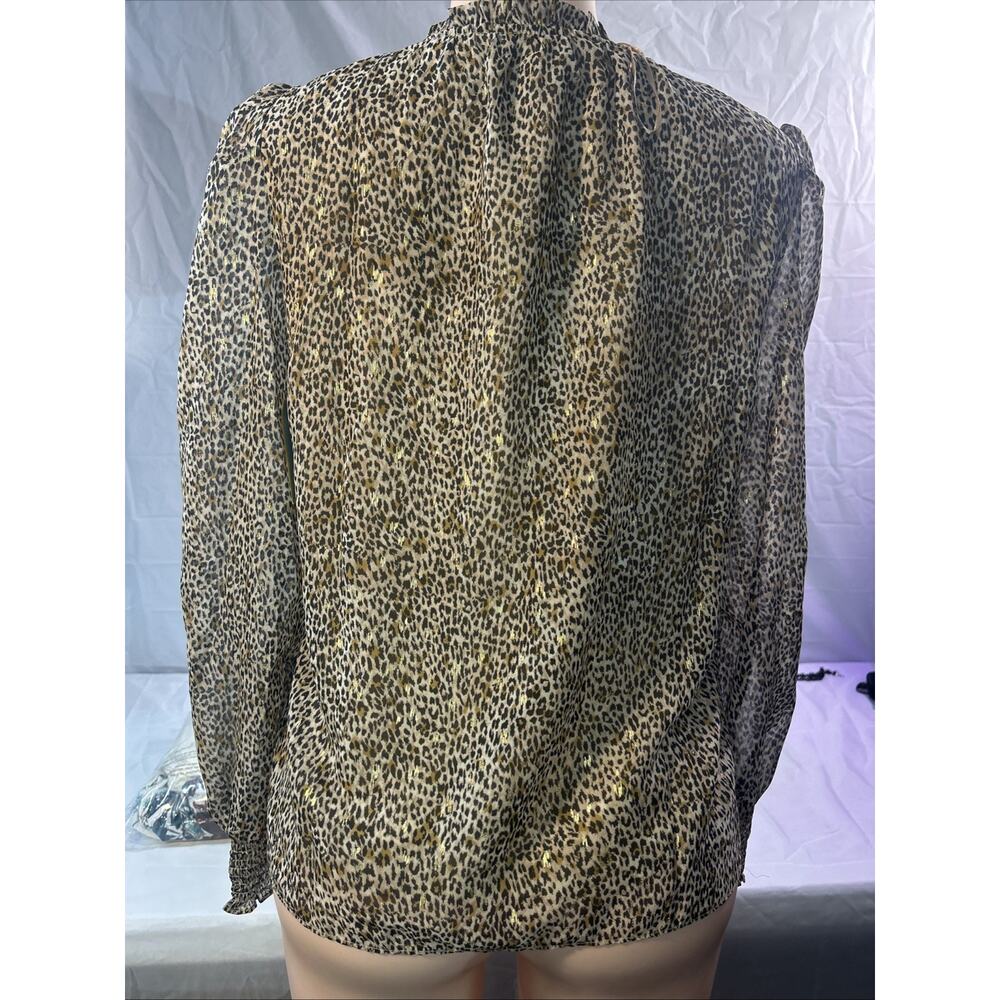 CeCe Leopard Print Blouse - Picture 6 of 16